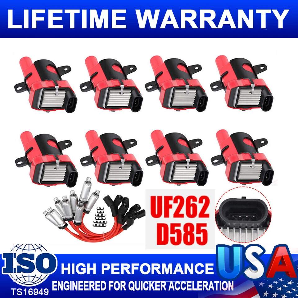 Pacote com 8 velas de ignição redondas para 1999-2007 GMC Sierra 1500 2500 HD 3500 - Imagem 1 de 4