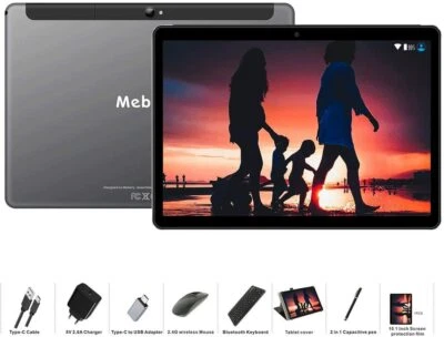 MEBERRY Tablet 10,1" 4GB RAM 64GB ROM Android 11 GSM DualSIM 8000mAh GPS+REGALOS - Imagen 1 de 4