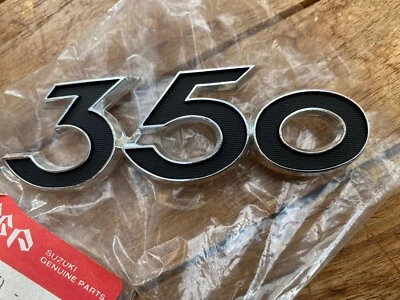 Suzuki T350 Rebel GENUINE SIDE EMBLEM BADGE 68140-18300 NOS T350 Mega Rare - Image 1 of 4
