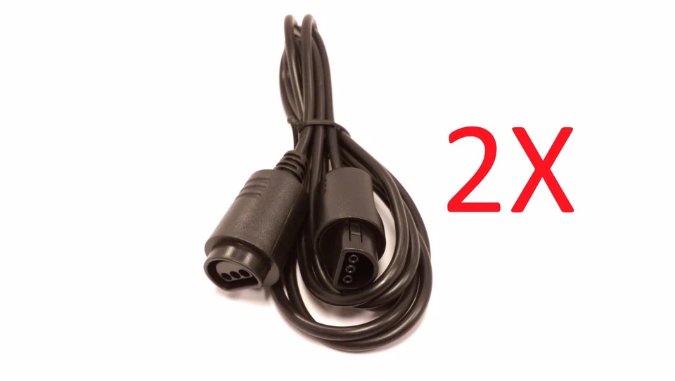 2x Nintendo 64 N64 Controller Extension Cables for Nintendo 64 Console - Image 1 of 1