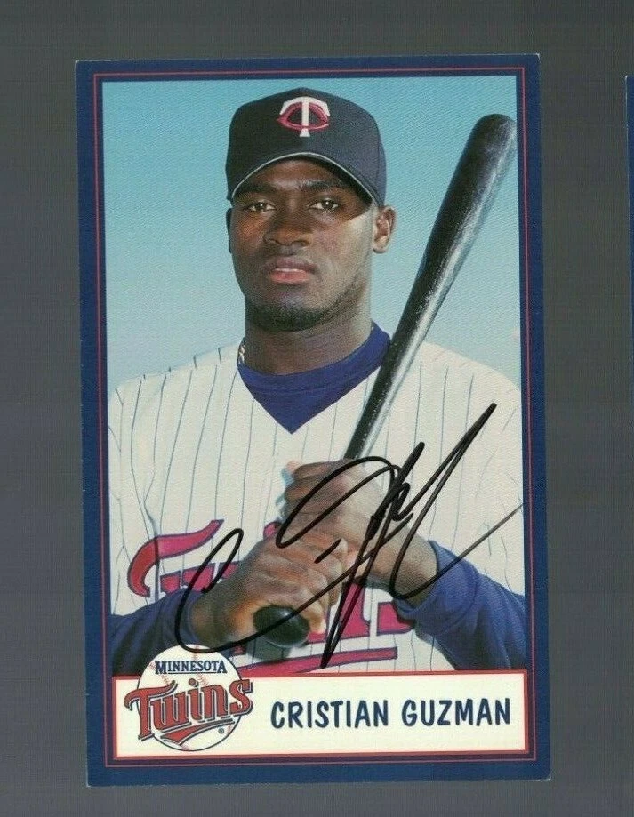 Cristian Guzman Minnesota Twins Signed 2000 Postcard W/Our COA PD - Image 1 of 1