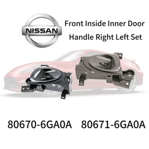 Genuine NISSAN 370Z Nismo Front Inside Inner Door Handle Right  Left Set OEM - Imagen 1 de 1