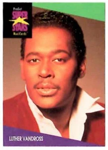 LUTHER VANDROSS ~ 1991 ProSet Super Stars Musicard ~ FREE SHIPPING - Picture 1 of 1