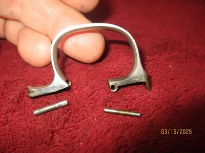 Hopkins & Allen, Model X.L. No. 3 D.A. 32 Cal, Nickel,, PART: Trigger Guard w/pi - Image 1 of 4