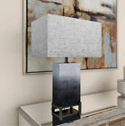 Lampe de table contemporaine moderne élégante gris polystone fer métal fer avec abat-jour