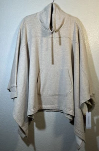 NWT UGG Women's Charlynne Fleece Poncho Sweater In Oatmeal Heather Size XS/S - Picture 1 of 9