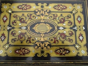 ANTIQUE FRENCH BOULLE NAPOLEON III MARQUETRY BOX SIGNED TH ANDREE PARIS 19 th C. - Picture 1 of 14