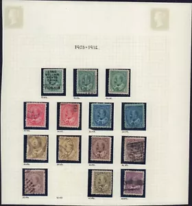 CANADA 1903 89-95 SET COMPLETO + TONALITÀ USATE KING EDWARD VII - Foto 1 di 1
