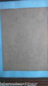 Drawing Signed Beauverie Charles Joseph, 1839-1924 (France) - Picture 1 of 1