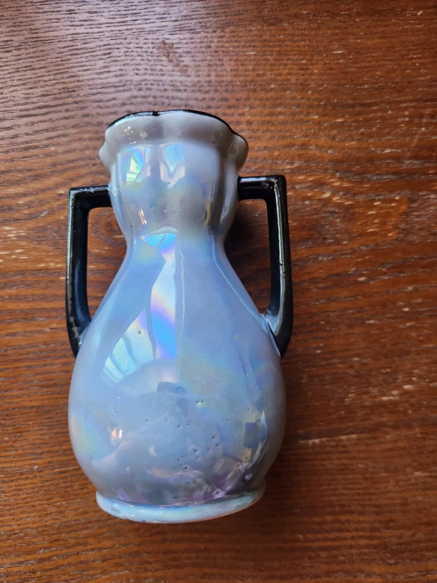 【CZECHOSLOVAKALEAD 】花瓶 CZECHOSLOVAKALEAD 】花瓶 Hand-painted Czechoslovakian Art Deco