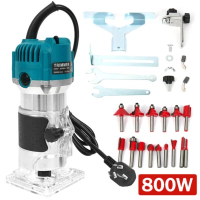 Compact Electric Hand Wood Trimmer Router Tool for Woodworking AU Plug 220V AU - image 1 of 4