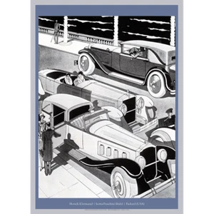 Elegant 1920s Cars Art Print – Horsch, Isotta Fraschini, Packard –3 sizes Poster - Picture 1 of 5
