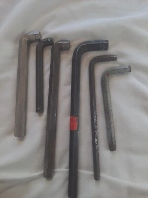 Lot of 4 Stubby Hex Wrenches Allen Keys Vintage tool  - Image 1 of 4