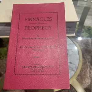 Pinnacles In Prophecy by Louis Entzminger 1945 Paperback - Picture 1 of 4