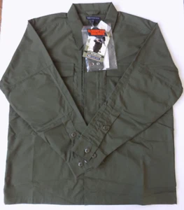 5.11 Tactical Series 72002-190-L-R TDU Mens Olive Green Long Sleeve Shirt Size L - Picture 1 of 4