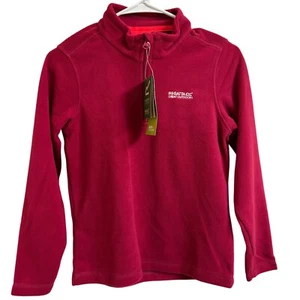 Regatta Great Outdoors Kids Size 11/12 Hot Shot II Half Zip Fleece Pullover Red - Picture 1 of 7