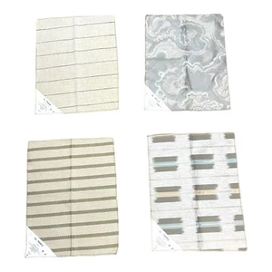 Textured Fabric Swatches Lot Kaufman Grey Beige Blue Crafts Pillows Quilting - Picture 1 of 21