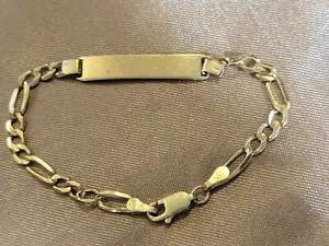 Solid 14kt Gold Bracelet 6 Inches Length 3.3 Grams Weight - Picture 1 of 18