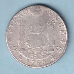 Mexico. 1765-MF 8 Reales - Pillar Dollar.. Fine - Picture 1 of 2