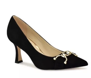 New! NIB Nine West Jella Womans Heels Black Size 7.5 M - Picture 1 of 6