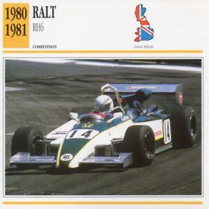 1980-1981 RALT RH6 Racing Oldtimer Foto/Info Maxikarte
