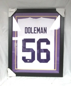 Minnesota Vikings Chris Doleman #56 Autographed Custom Framed Jersey 27.5 x 33.5 - Picture 1 of 4