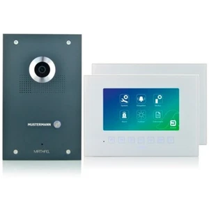 Mathfel 4-Draht Video Türsprechanlage Einfamilienhaus, 7'' Monitor, 170° Kamera - Bild 1 von 4