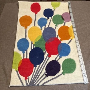 Momeni Lil Mo Whimsy LMJ16 Hand Tufted Balloons 2'x3' Carpet Rug Kid Child Room - Picture 1 of 15