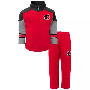 Outerstuff NHL Kinder Calgary Flames Shutdown Hockeyjacke & Hose Set - Bild 1 von 6