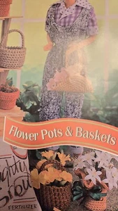 Annie's FASHION Doll CROCHET CLUB PATTERN Flower Pots & Baskets - Picture 1 of 4