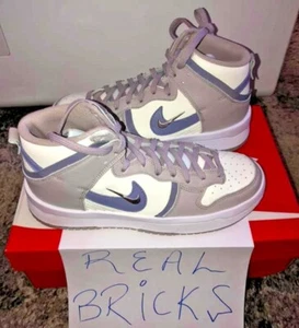Nike Dunk High Up Rebel DH3718-101 Sail Iron Purple College Grey Women's Size 9 - Picture 1 of 5