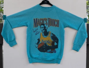 Vintage Los Angeles Lakers Magic Johnson Pullover Basset Walker Gr. S - Bild 1 von 6