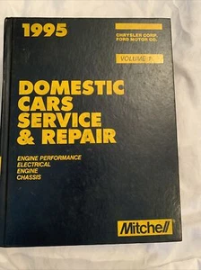 1995 Mitchell Domestic Cars Service Repair Manual Volume 1 Ford Chrysler - Picture 1 of 8