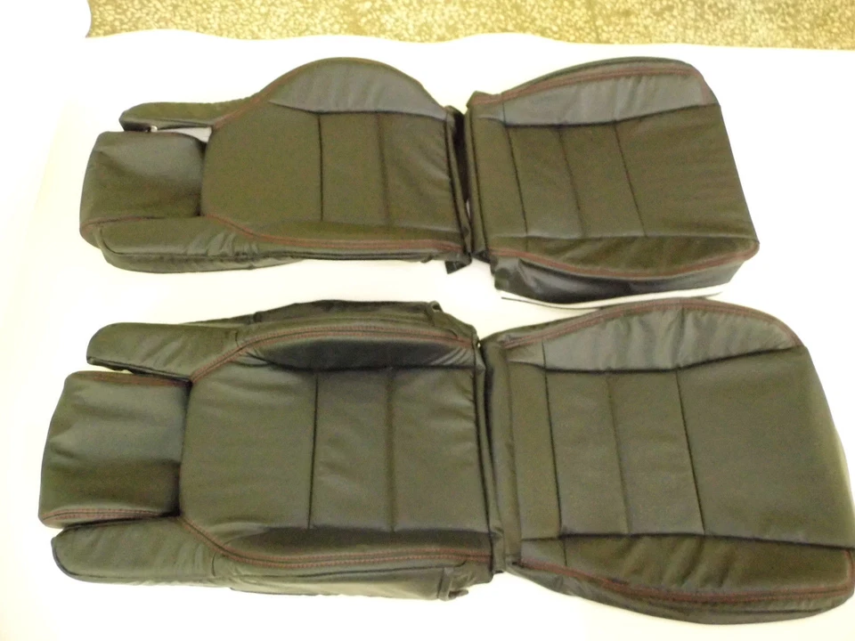 Fundas de asiento de cuero de repuesto negras para Toyota Supra MK3 / MKIII 1986,5-1992 Foto 1 de 4