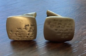 Antonio Massarutto Bronze Manschettenknöpfe - Bild 1 von 3