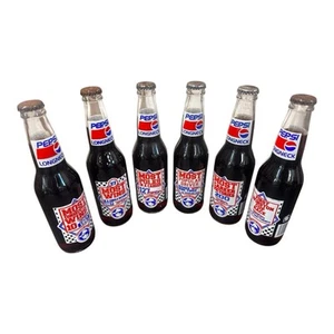 (#1) 6 different PEPSI cola RICHARD PETTY  12fl oz longneck glass bottles 1992 - Picture 1 of 6