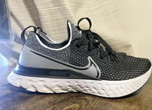Nike React Infinity Running Shoes Women's Size 11 Black & Grey Nice Condition - Picture 1 of 12