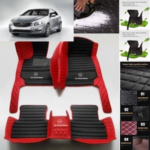 For Volvo S60 Car Floor Mats Custom Waterproof Luxury Carpets Auto Liner - Foto 1 di 28