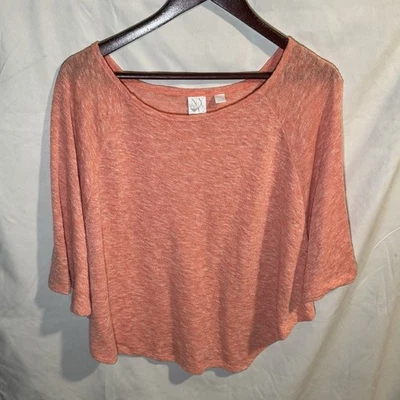 Top manga murciélago tejido coral slub de Ny & Co para mujer - ajuste suelto - talla S/M Foto 1 de 4
