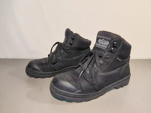 Skechers Work Men's Burgin Tarlac Steel Toe Boots Black Sz 9.5 US - Picture 1 of 18