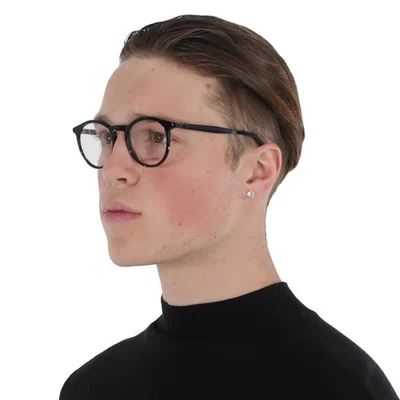 Calvin Klein Demo Oval Unisex Eyeglasses CK23515 001 50 CK23515 001 50 - Image 1 of 4