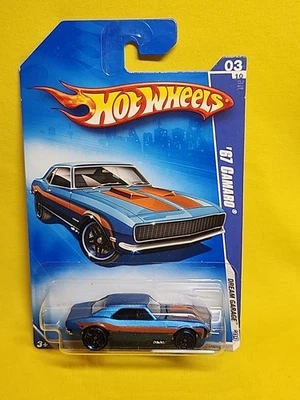 Hot Wheels '67 Camaro Satin Blue 2009 Dream Garage 03/10 Blue Lines Wheels 🔥(A4 - Image 1 of 4