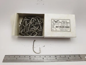 1pk #2/0 Maruto 100pcs Baitholder Bait Fish Hooks TDE SS-DS4310 Stainless Steel - Picture 1 of 9