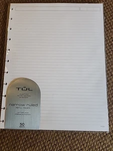 TUL Custom Note Taking System Narrow Rule Refill Pages 8.5in x 11. Letter Size - Picture 1 of 4