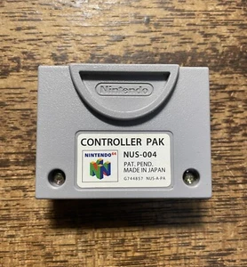 Nintendo 64 Controller pak pack NUS-004 N64 Memory Card Tested from Japan - Picture 1 of 3