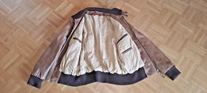 H.I.S. Lederjacke Bomberjacke Ziegenleder cognac 50/52 TOP gepflegt - Bild 1 von 3