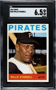 1964 TOPPS BASEBALL WILLIE STARGELL CARD #342 SGC 6.5 EX NM+ *2ND YEAR* - Picture 1 of 2