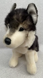 Collectible Bass Pro Shop Husky Wolf Plush Stuffed Animal Gray 15" Long Soft Toy - Picture 1 of 6