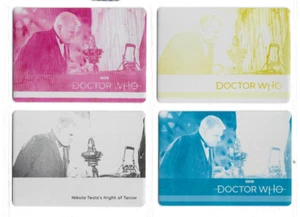Doctor Who Series 11 y 12 2022 - Juego de placas de impresión de 4 tarjetas casi nuevo tarjeta #Base 41 - Imagen 1 de 2