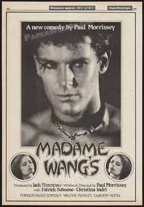 MADAME WANG'S - Original 1981 Trade AD / poster _ Paul Morrissey _ Andy Warhol - Picture 1 of 1